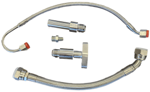 Turbocharged Performance LLC - Cummins ISX Turbo Oil Line Kit For S410SX Turbo 