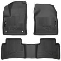 Husky Liners - 16-17 Toyota Prius, 17 Toyota Prius Prime Front & 2nd Seat Floor Liners Black Husky Liners