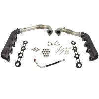 BD Diesel  - BD 1041481 Manifold and Up pipe kit | 08-10 Ford 6.4L Powerstroke