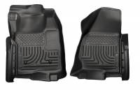 Husky Liners - Husky Floor Liners Front 11-12 Ford F Series No Drivers Side Foot Rest WeatherBeater-Black