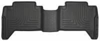 Husky Liners - Husky Liners 2nd Seat Floor Liner 2016 Toyota Tacoma Crew Cab-WeatherBeater-Black