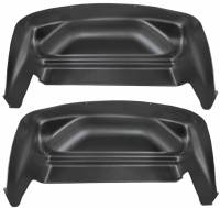 Husky Liners - Husky Wheel Well Guards Rear 07-14 Silverado/Sierra Not Dually-Black