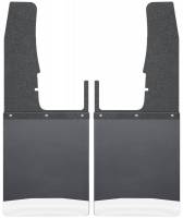 Husky Liners - Kick Back Mud Flaps Front 12" Wide Black Top and Stainless Steel Weight 09-16 Dodge Ram Husky Liners