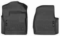 Husky Liners - 17-18 Ford F-250/F-350 Super Duty Front Floor Liners Black Weatherbeater Series Husky Liners