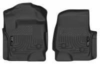 Husky Liners - 17-18 Ford F-250/F-350/F-450 Super Duty Front Floor Liners Black Husky Liners