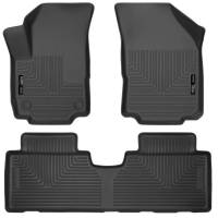 Husky Liners - 18 Chevrolet Equinox Front & 2nd Seat Floor Liners Black Husky Liners