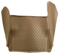 Husky Liners - Husky Center Hump Floor Liner 08-10 Ford F Series Super & Crew Cab No Manual Transfer Case Shifter-Tan