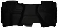 Husky Liners - Husky Floor Liners 2nd Seat (Full Coverage) 07-13 Silverado/Sierra Extended Cab WeatherBeater-Black