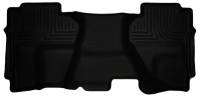 Husky Liners - Husky Floor Liners 2nd Seat (Full Coverage) 14-15 Silverado/Sierra Dbl Cab WeatherBeater-Black