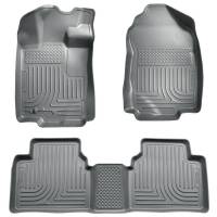 Husky Liners - Husky Floor Liners Front & 2nd Row 06-12 Fusion/MKZ/Zephyr/Milan (Footwell Coverage) WeatherBeater-Grey