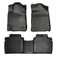 Husky Liners - Husky Floor Liners Front & 2nd Row 07-11 Toyota Camry (Footwell Coverage) WeatherBeater-Black