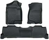 Husky Liners - Husky Floor Liners Front & 2nd Row 07-14 Escalade/Tahoe/Yukon (Footwell Coverage) WeatherBeater-Grey