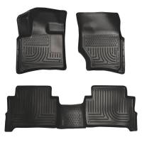 Husky Liners - Husky Floor Liners Front & 2nd Row 07-15 Audi Q7 (Footwell Coverage) WeatherBeater-Black