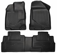 Husky Liners - Husky Floor Liners Front & 2nd Row 07-15 Ford Edge/Lincoln MKX (Footwell Coverage) WeatherBeater-Black