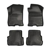 Husky Liners - Husky Floor Liners Front & 2nd Row 08-12 Ford Focus (Footwell Coverage) WeatherBeater-Black