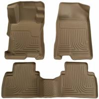 Husky Liners - Husky Floor Liners Front & 2nd Row 09-13 Corolla/Matrix/Vibe (Footwell Coverage) WeatherBeater-Tan