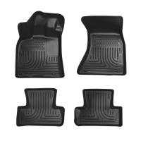 Husky Liners - Husky Floor Liners Front & 2nd Row 09-15 Audi Q5/SQ5 (Footwell Coverage) WeatherBeater-Black