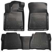 Husky Liners - Husky Floor Liners Front & 2nd Row 10-11 Tundra Dbl/CrewMax Models (Footwell Coverage) WeatherBeater-Black