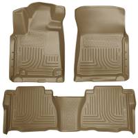 Husky Liners - Husky Floor Liners Front & 2nd Row 10-11 Tundra Dbl/CrewMax Models (Footwell Coverage) WeatherBeater-Tan