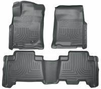 Husky Liners - Husky Floor Liners Front & 2nd Row 10-13 GX460/4Runner (Footwell Coverage) WeatherBeater-Black