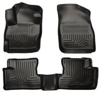 Husky Liners - Husky Floor Liners Front & 2nd Row 10-13 Mazda 3 (Footwell Coverage) WeatherBeater-Black