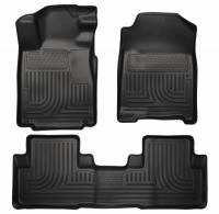 Husky Liners - Husky Floor Liners Front & 2nd Row 10-14 Ford Mustang (Footwell Coverage) WeatherBeater-Black