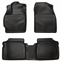 Husky Liners - Husky Floor Liners Front & 2nd Row 10-14 Toyota Prius Standard Model (Footwell Coverage) WeatherBeater-Black