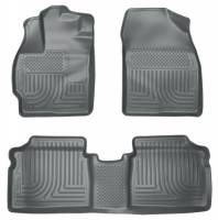 Husky Liners - Husky Floor Liners Front & 2nd Row 10-14 Toyota Prius Standard Model (Footwell Coverage) WeatherBeater-Grey