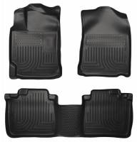 Husky Liners - Husky Floor Liners Front & 2nd Row 10-15 Lexus RX350/RX450h (Footwell Coverage) WeatherBeater-Black