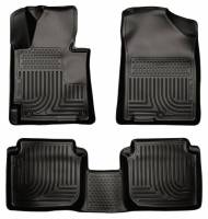 Husky Liners - Husky Floor Liners Front & 2nd Row 11-13 Hyundai Elantra (Footwell Coverage) WeatherBeater-Black