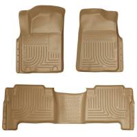 Husky Liners - Husky Floor Liners Front & 2nd Row 11-13 Infiniti Qx56/Qx80 (Footwell Coverage) WeatherBeater-Tan