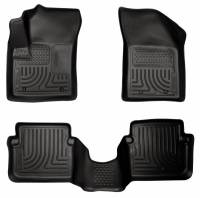 Husky Liners - Husky Floor Liners Front & 2nd Row 11-14 Chrysler 200/Dodge Avenger (Footwell Coverage) WeatherBeater-Black