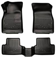 Husky Liners - Husky Floor Liners Front & 2nd Row 11-15 Chevy Cruze No Spare Tire (Footwell Coverage) WeatherBeater-Black