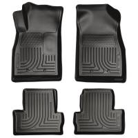 Husky Liners - Husky Floor Liners Front & 2nd Row 11-15 Chevy Volt (Footwell Coverage) WeatherBeater-Black