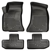 Husky Liners - Husky Floor Liners Front & 2nd Row 11-15 Dodge Challenger (Footwell Coverage) WeatherBeater-Black