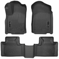 Husky Liners - Husky Floor Liners Front & 2nd Row 11-15 Dodge Durango (Footwell Coverage) WeatherBeater-Black