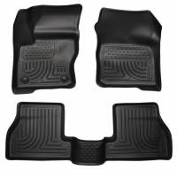 Husky Liners - Husky Floor Liners Front & 2nd Row 12-15 Ford Focus (Footwell Coverage) WeatherBeater-Black