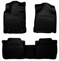 Husky Liners - Husky Floor Liners Front & 2nd Row 12-15 Toyota Camry 4 Door Models (Footwell Coverage) WeatherBeater-Black