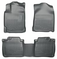 Husky Liners - Husky Floor Liners Front & 2nd Row 12-15 Toyota Camry 4 Door Models (Footwell Coverage) WeatherBeater-Grey