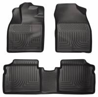 Husky Liners - Husky Floor Liners Front & 2nd Row 12-15 Toyota Prius Plug-In (Footwell Coverage) WeatherBeater-Black