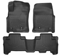 Husky Liners - Husky Floor Liners Front & 2nd Row 13-14 GX460/4Runner (Footwell Coverage) WeatherBeater-Black