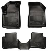 Husky Liners - Husky Floor Liners Front & 2nd Row 13-15 Dodge Dart (Footwell Coverage) WeatherBeater-Black