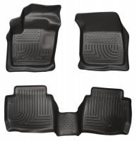 Husky Liners - Husky Floor Liners Front & 2nd Row 13-15 Fusion/MKZ (Footwell Coverage) WeatherBeater-Black