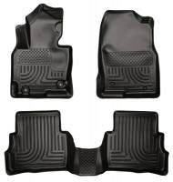 Husky Liners - Husky Floor Liners Front & 2nd Row 13-16 Mazda CX-5 (Footwell Coverage) WeatherBeater-Black