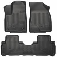 Husky Liners - Husky Floor Liners Front & 2nd Row 14-15 Toyota Highlander (Footwell Coverage) WeatherBeater-Black