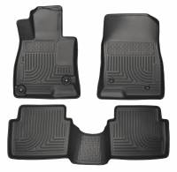 Husky Liners - Husky Floor Liners Front & 2nd Row 14-16 Mazda 3 (Footwell Coverage) WeatherBeater-Black