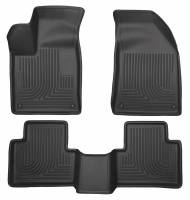 Husky Liners - Husky Floor Liners Front & 2nd Row 2015 Chrysler 200 (Footwell Coverage) WeatherBeater-Black