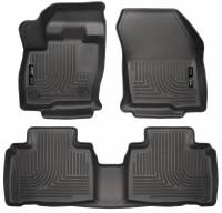 Husky Liners - Husky Floor Liners Front & 2nd Row 2015 Ford Edge WeatherBeater-Black