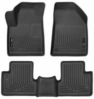 Husky Liners - Husky Floor Liners Front & 2nd Row 2015 Jeep Cherokee WeatherBeater-Black