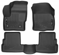 Husky Liners - Husky Floor Liners Front & 2nd Row 2015 Lincoln MKC (Footwell Coverage) WeatherBeater-Black